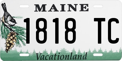 ME license plate 1818TC