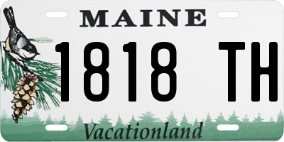 ME license plate 1818TH