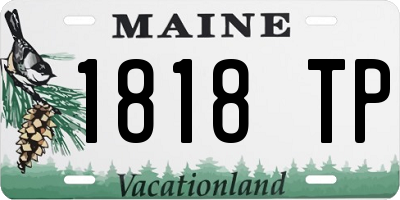 ME license plate 1818TP
