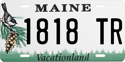 ME license plate 1818TR