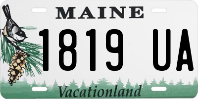 ME license plate 1819UA