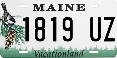 ME license plate 1819UZ