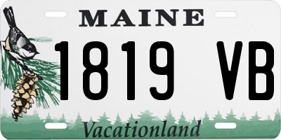 ME license plate 1819VB