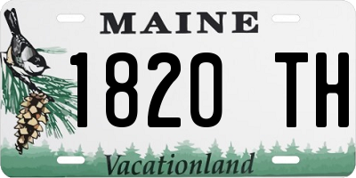 ME license plate 1820TH