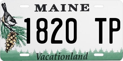 ME license plate 1820TP