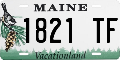 ME license plate 1821TF