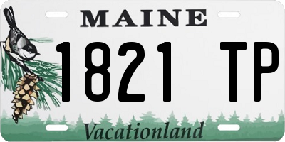 ME license plate 1821TP