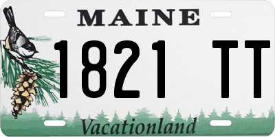 ME license plate 1821TT