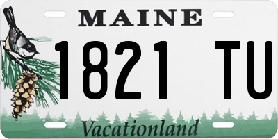 ME license plate 1821TU