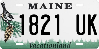 ME license plate 1821UK