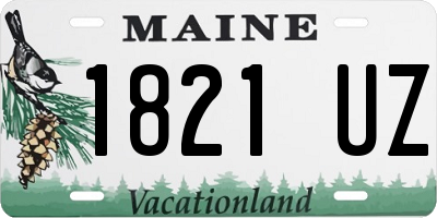 ME license plate 1821UZ