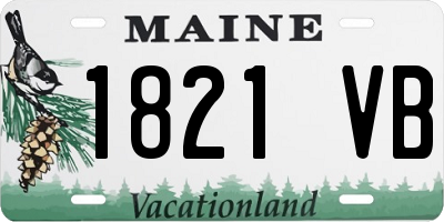 ME license plate 1821VB