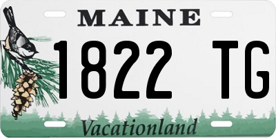 ME license plate 1822TG