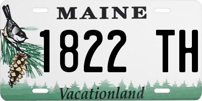 ME license plate 1822TH