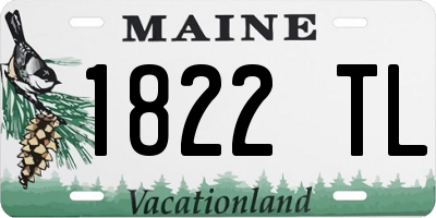 ME license plate 1822TL