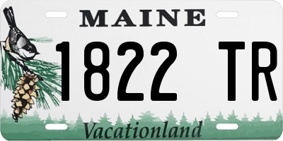 ME license plate 1822TR