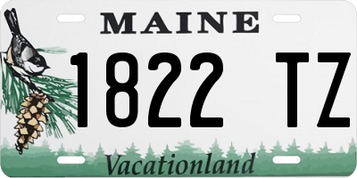ME license plate 1822TZ