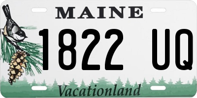 ME license plate 1822UQ