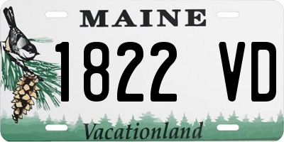 ME license plate 1822VD