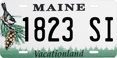 ME license plate 1823SI