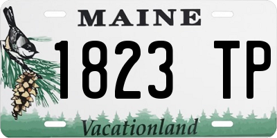 ME license plate 1823TP