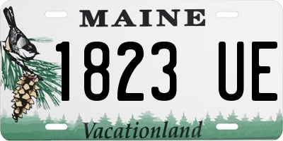 ME license plate 1823UE