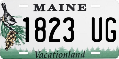 ME license plate 1823UG