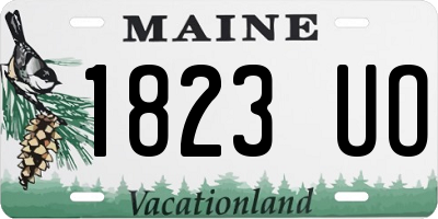 ME license plate 1823UO