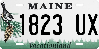 ME license plate 1823UX