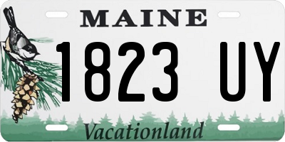 ME license plate 1823UY