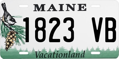 ME license plate 1823VB