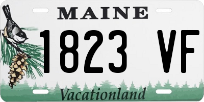 ME license plate 1823VF