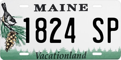 ME license plate 1824SP