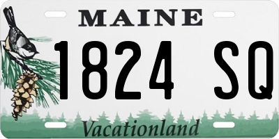 ME license plate 1824SQ