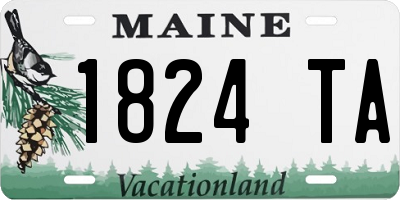 ME license plate 1824TA