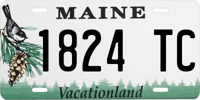 ME license plate 1824TC
