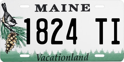 ME license plate 1824TI