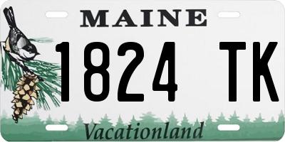 ME license plate 1824TK