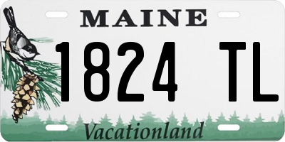 ME license plate 1824TL