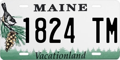 ME license plate 1824TM