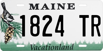 ME license plate 1824TR