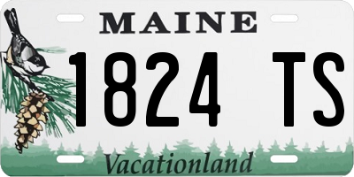 ME license plate 1824TS