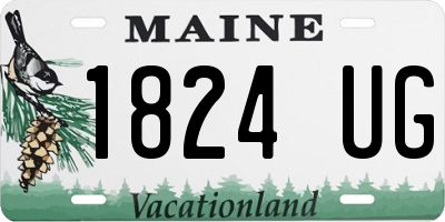 ME license plate 1824UG