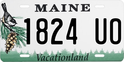 ME license plate 1824UO