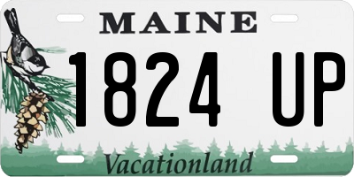 ME license plate 1824UP