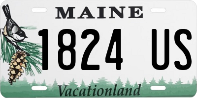 ME license plate 1824US