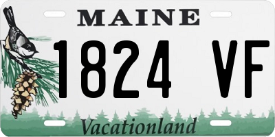 ME license plate 1824VF