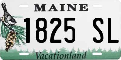 ME license plate 1825SL