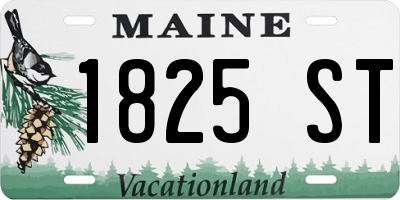 ME license plate 1825ST