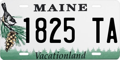 ME license plate 1825TA